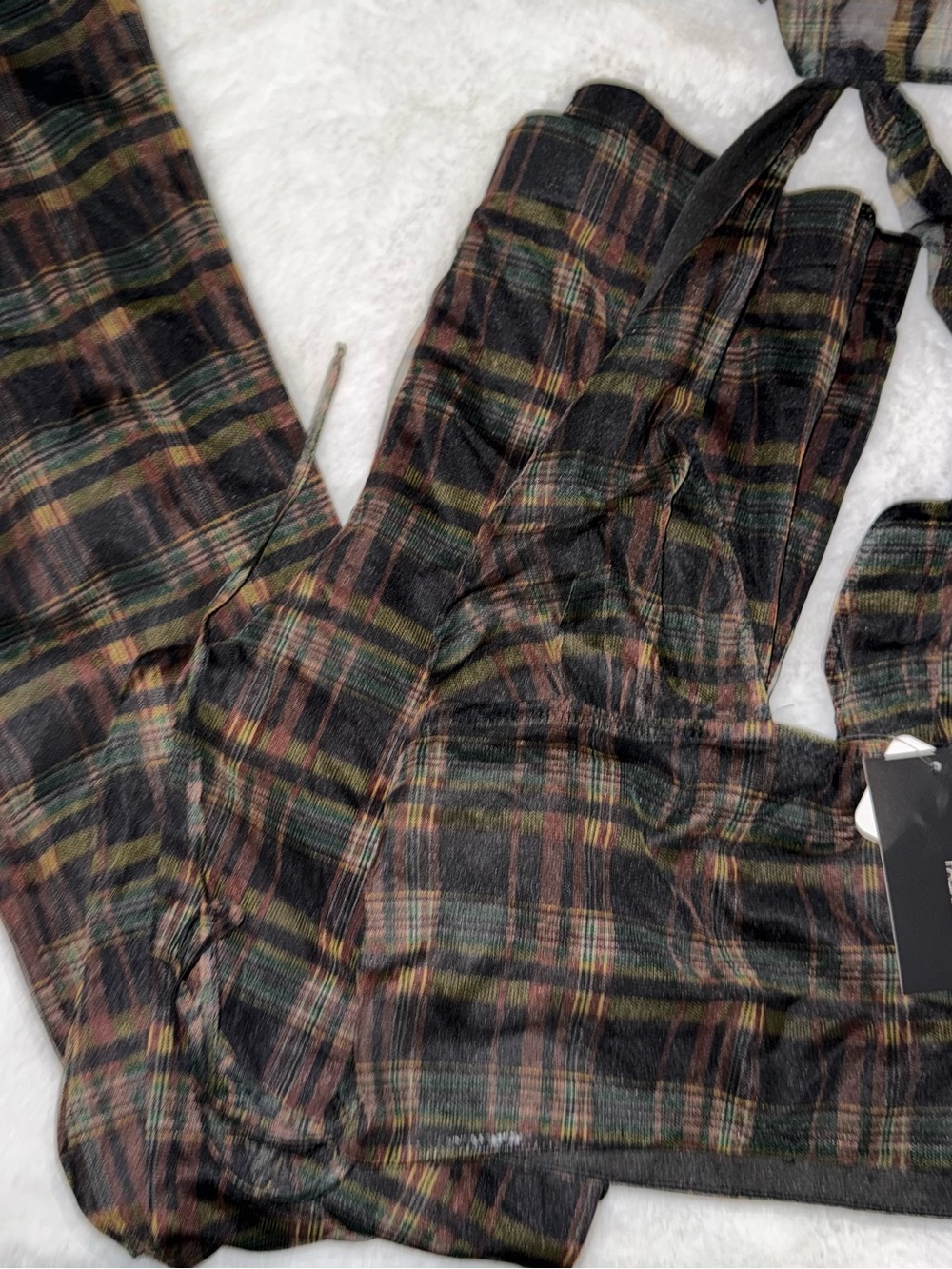 NWT fashion nova Plaid Set